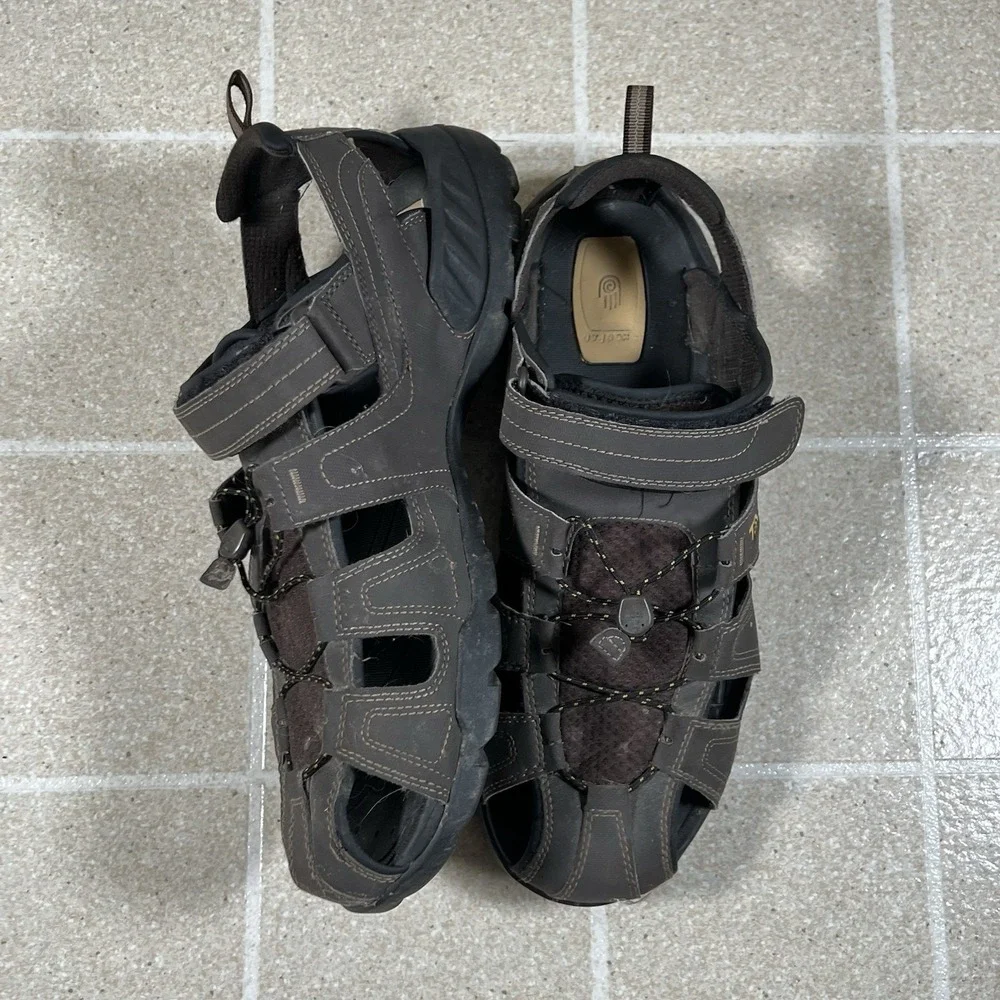 Teva Forebay Sandals Mens 14 Brown Outdoor Fisherman Hiking Adjustable Water